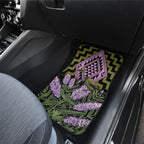 Rongoa Maori New Zealand Koromiko Car Mats NZ Hebe Korimako Bellbird Poutama