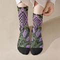 Rongoa Maori New Zealand Koromiko Crew Socks NZ Hebe Korimako Bellbird Poutama
