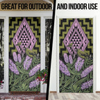 Rongoa Maori New Zealand Koromiko Door Cover NZ Hebe Korimako Bellbird Poutama