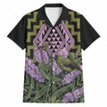 Rongoa Maori New Zealand Koromiko Hawaiian Shirt NZ Hebe Korimako Bellbird Poutama