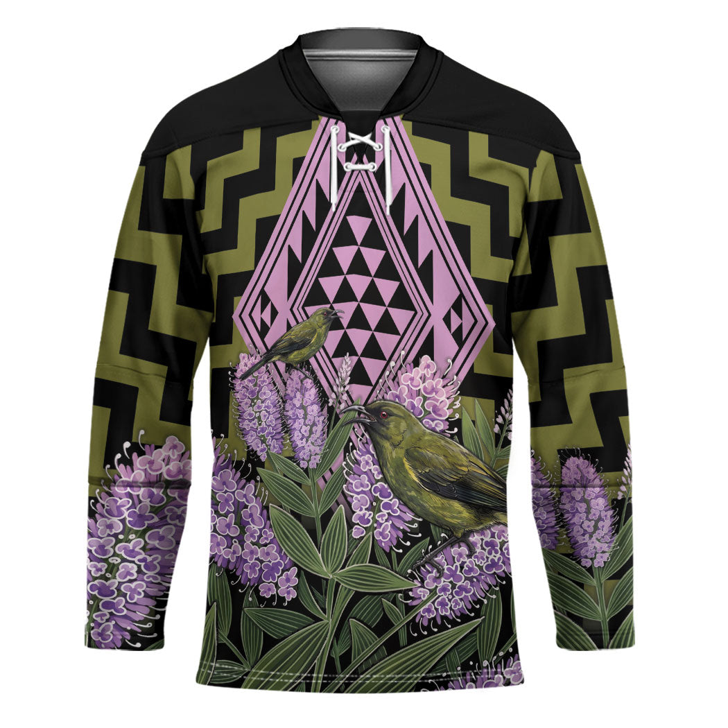 Rongoa Maori New Zealand Koromiko Hockey Jersey NZ Hebe Korimako Bellbird Poutama