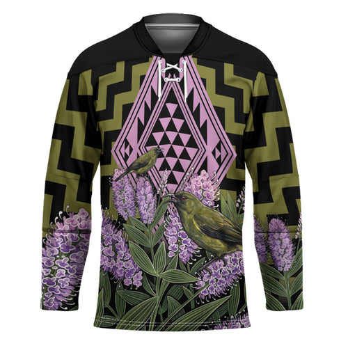Rongoa Maori New Zealand Koromiko Hockey Jersey NZ Hebe Korimako Bellbird Poutama