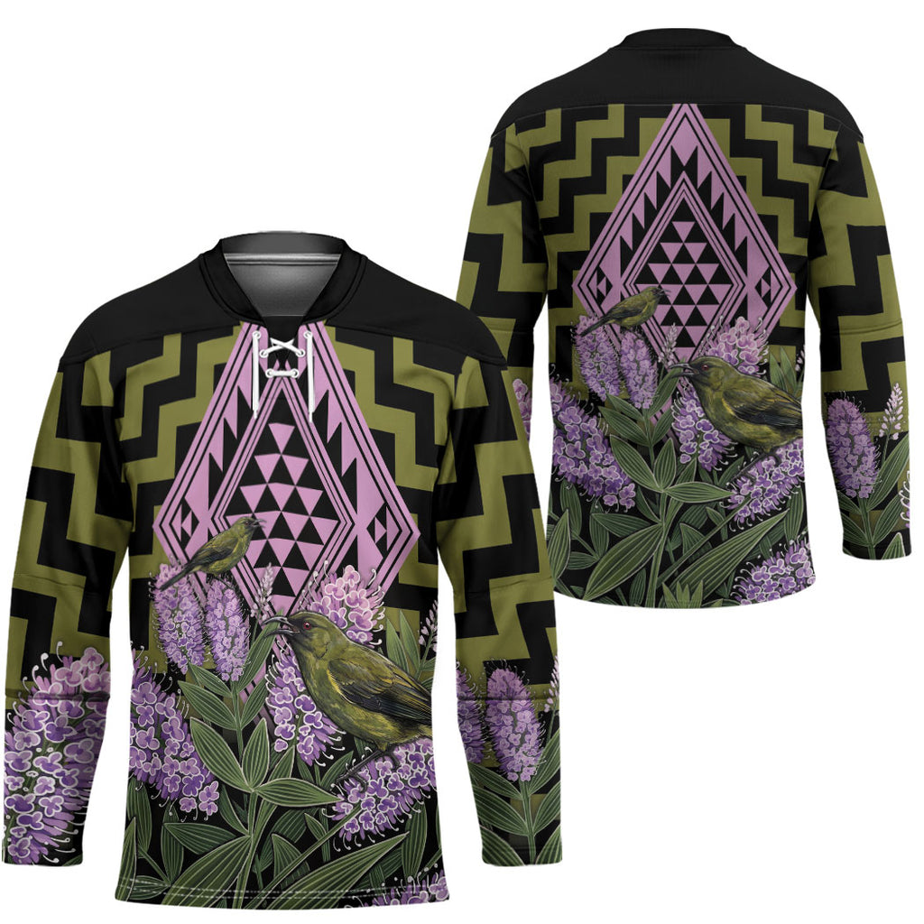 Rongoa Maori New Zealand Koromiko Hockey Jersey NZ Hebe Korimako Bellbird Poutama
