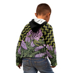 Rongoa Maori New Zealand Koromiko Kid Hoodie NZ Hebe Korimako Bellbird Poutama