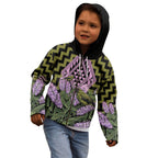Rongoa Maori New Zealand Koromiko Kid Hoodie NZ Hebe Korimako Bellbird Poutama