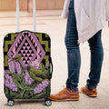 Rongoa Maori New Zealand Koromiko Luggage Cover NZ Hebe Korimako Bellbird Poutama