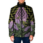 Rongoa Maori New Zealand Koromiko Padded Jacket NZ Hebe Korimako Bellbird Poutama