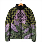 Rongoa Maori New Zealand Koromiko Padded Jacket NZ Hebe Korimako Bellbird Poutama