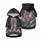 Rongoa Maori New Zealand Koromiko Pet Hoodie NZ Hebe Korimako Bellbird Poutama