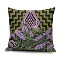 Rongoa Maori New Zealand Koromiko Pillow Cover NZ Hebe Korimako Bellbird Poutama