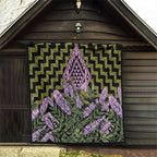 Rongoa Maori New Zealand Koromiko Quilt NZ Hebe Korimako Bellbird Poutama