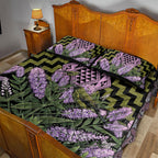 Rongoa Maori New Zealand Koromiko Quilt Bed Set NZ Hebe Korimako Bellbird Poutama