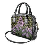 Rongoa Maori New Zealand Koromiko Shoulder Handbag NZ Hebe Korimako Bellbird Poutama