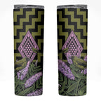 Rongoa Maori New Zealand Koromiko Skinny Tumbler NZ Hebe Korimako Bellbird Poutama
