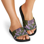 Rongoa Maori New Zealand Koromiko Slide Sandals NZ Hebe Korimako Bellbird Poutama