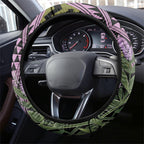 Rongoa Maori New Zealand Koromiko Steering Wheel Cover NZ Hebe Korimako Bellbird Poutama