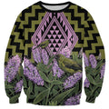 Rongoa Maori New Zealand Koromiko Sweatshirt NZ Hebe Korimako Bellbird Poutama