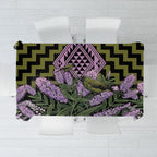 Rongoa Maori New Zealand Koromiko Tablecloth NZ Hebe Korimako Bellbird Poutama