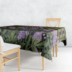 Rongoa Maori New Zealand Koromiko Tablecloth NZ Hebe Korimako Bellbird Poutama