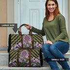 Rongoa Maori New Zealand Koromiko Travel Bag NZ Hebe Korimako Bellbird Poutama