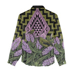 Rongoa Maori New Zealand Koromiko Women Casual Shirt NZ Hebe Korimako Bellbird Poutama