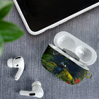 Rongoa Maori New Zealand Rata AirPods Case NZ Tui Bird Forest Vibes
