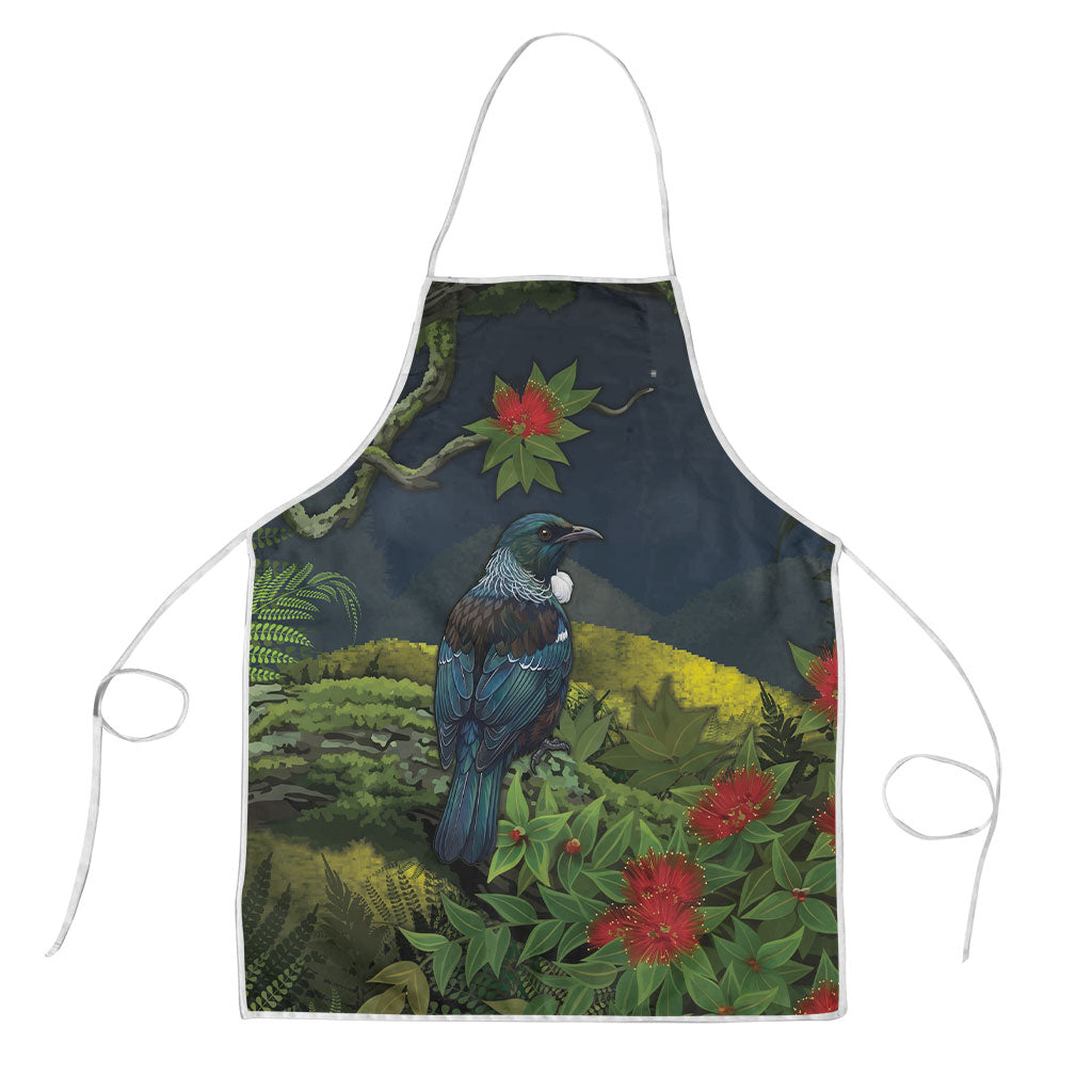 Rongoa Maori New Zealand Rata Apron NZ Tui Bird Forest Vibes
