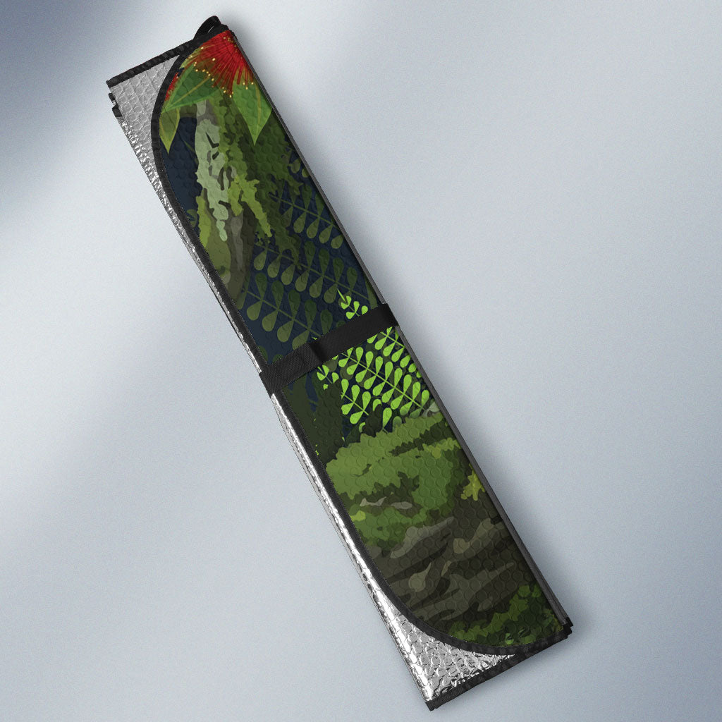 Rongoa Maori New Zealand Rata Auto Sun Shade NZ Tui Bird Forest Vibes