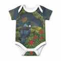 Rongoa Maori New Zealand Rata Baby Onesie NZ Tui Bird Forest Vibes