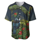 Rongoa Maori New Zealand Rata Baseball Jersey NZ Tui Bird Forest Vibes