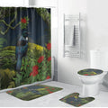 Rongoa Maori New Zealand Rata Bathroom Set NZ Tui Bird Forest Vibes