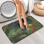 Rongoa Maori New Zealand Rata Bathroom Set NZ Tui Bird Forest Vibes
