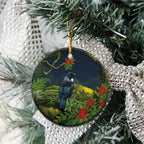 Rongoa Maori New Zealand Rata Ceramic Ornament NZ Tui Bird Forest Vibes