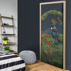 Rongoa Maori New Zealand Rata Door Cover NZ Tui Bird Forest Vibes