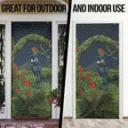 Rongoa Maori New Zealand Rata Door Cover NZ Tui Bird Forest Vibes