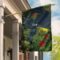 Rongoa Maori New Zealand Rata Garden Flag NZ Tui Bird Forest Vibes