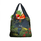 Rongoa Maori New Zealand Rata Grocery Bag NZ Tui Bird Forest Vibes