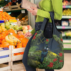 Rongoa Maori New Zealand Rata Grocery Bag NZ Tui Bird Forest Vibes