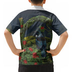 Rongoa Maori New Zealand Rata Hawaiian Shirt NZ Tui Bird Forest Vibes