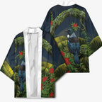 Rongoa Maori New Zealand Rata Kimono NZ Tui Bird Forest Vibes