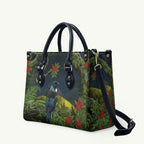 Rongoa Maori New Zealand Rata Leather Bag NZ Tui Bird Forest Vibes