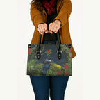 Rongoa Maori New Zealand Rata Leather Bag NZ Tui Bird Forest Vibes