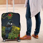 Rongoa Maori New Zealand Rata Luggage Cover NZ Tui Bird Forest Vibes