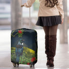 Rongoa Maori New Zealand Rata Luggage Cover NZ Tui Bird Forest Vibes