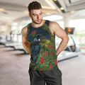 Rongoa Maori New Zealand Rata Men Tank Top NZ Tui Bird Forest Vibes