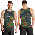 Rongoa Maori New Zealand Rata Men Tank Top NZ Tui Bird Forest Vibes