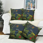 Rongoa Maori New Zealand Rata Pillow Cover NZ Tui Bird Forest Vibes