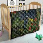 Rongoa Maori New Zealand Rata Quilt NZ Tui Bird Forest Vibes