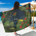 Rongoa Maori New Zealand Rata Sarong NZ Tui Bird Forest Vibes