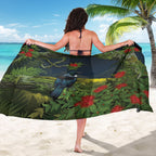 Rongoa Maori New Zealand Rata Sarong NZ Tui Bird Forest Vibes